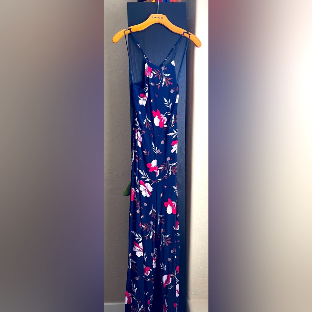 Astr Floral Jumpsuit in Navy and Pink